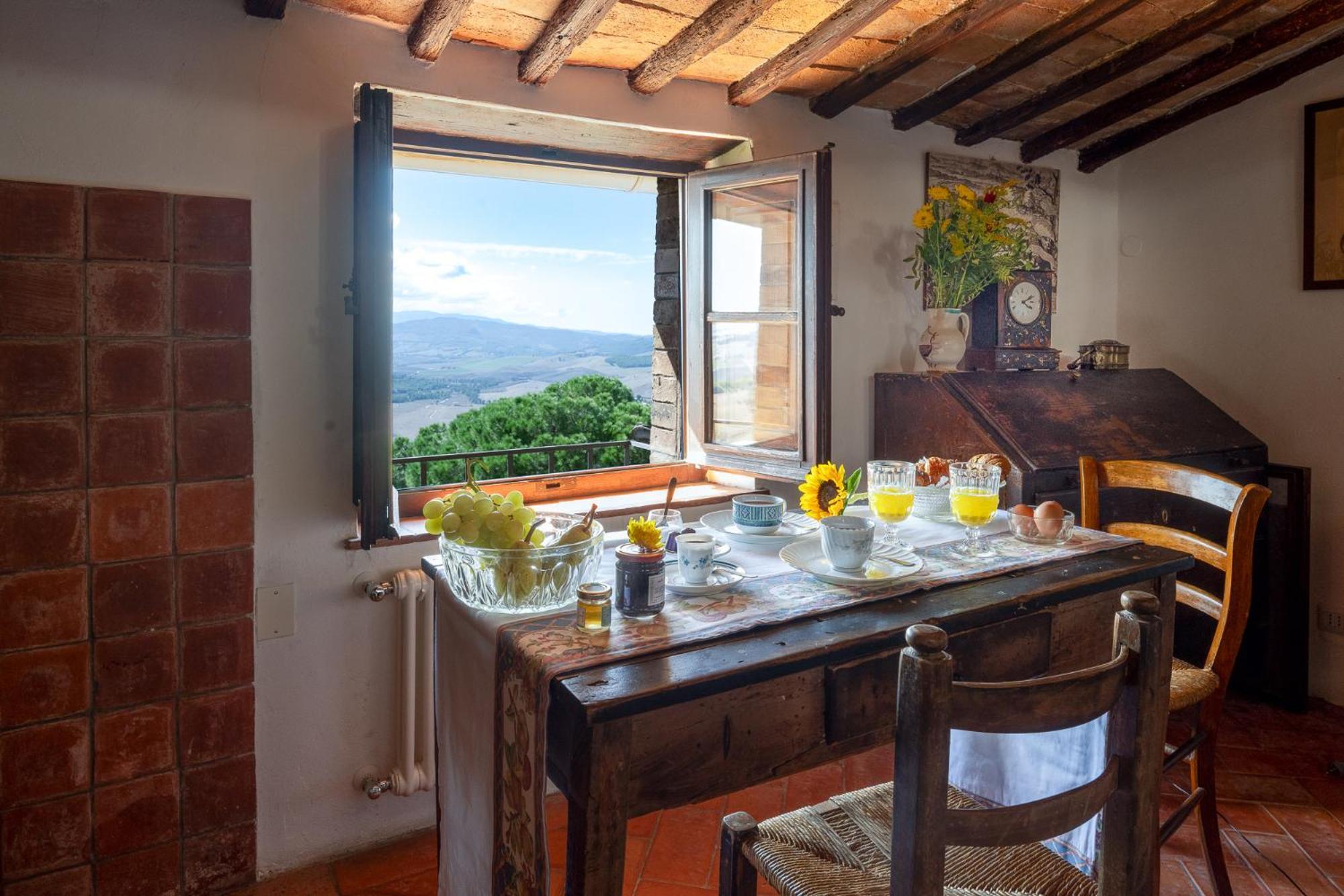 Ferienwohnung Artistica Pienza - Breathtaking Val D'Orcia View Exterior foto